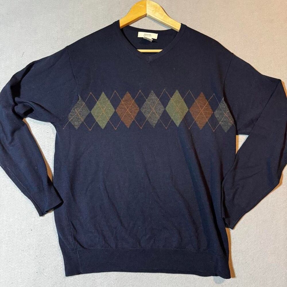 Merona Men's Navy and Blue Jumper Size M